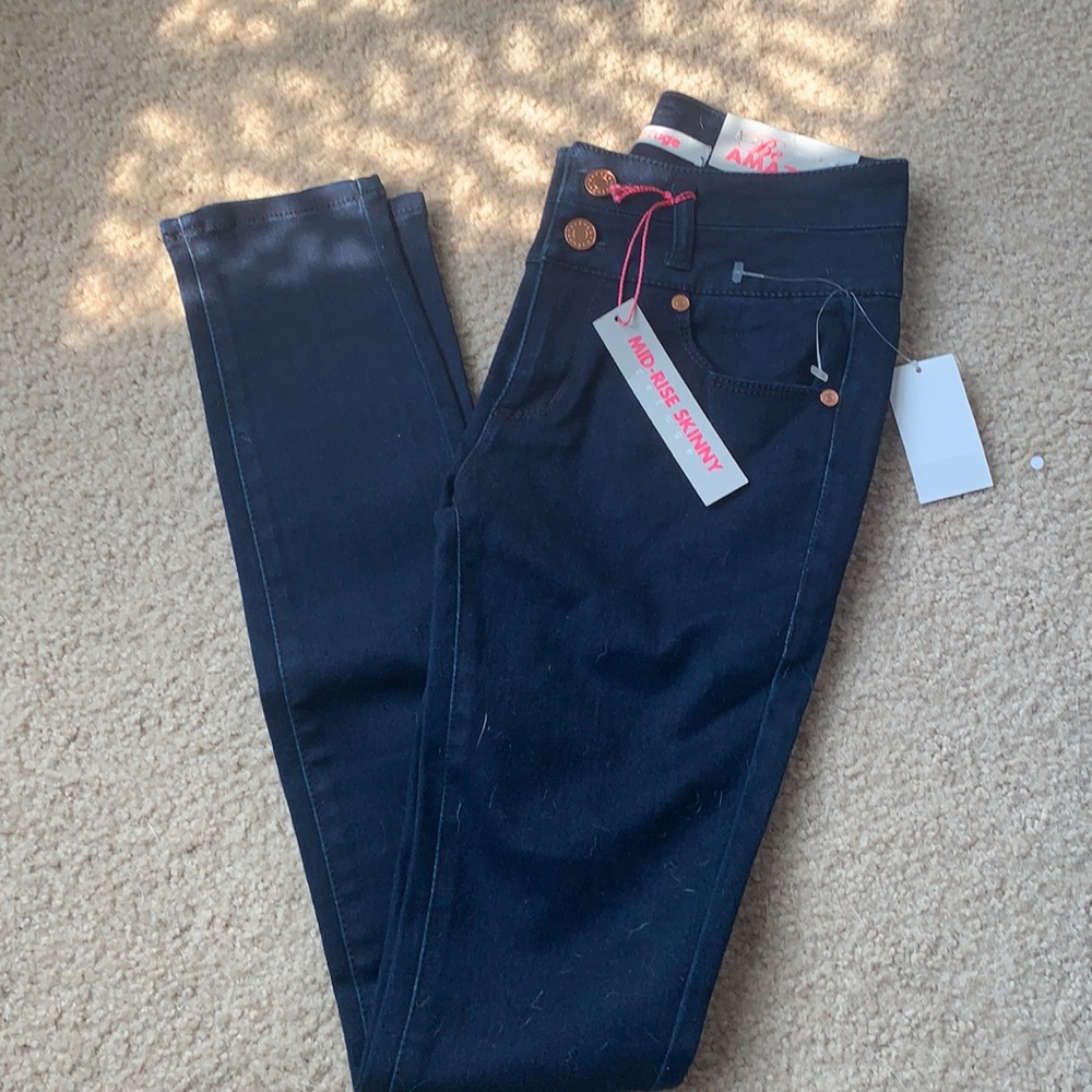 Refuge dark wash skinny jeggings